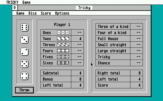 Tricky atari screenshot